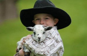 boy with goat