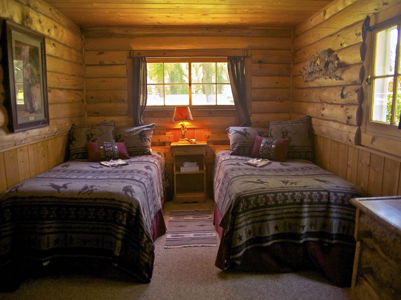 log cabin twin beds