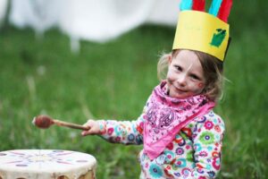 girl drumming