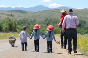 family walk