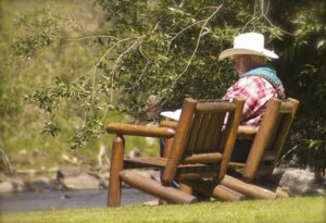 reading by the river