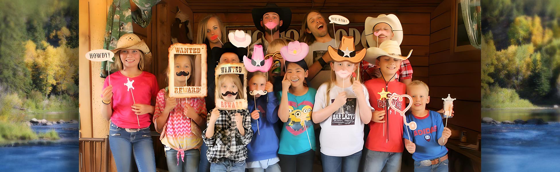 kids at Bar Lazy J Ranch