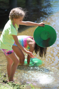 panning for gold