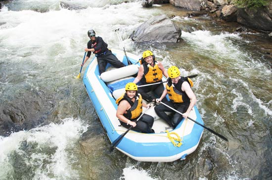 white water rafting